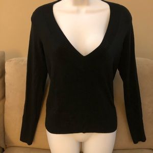 V neck banana republic black sweater